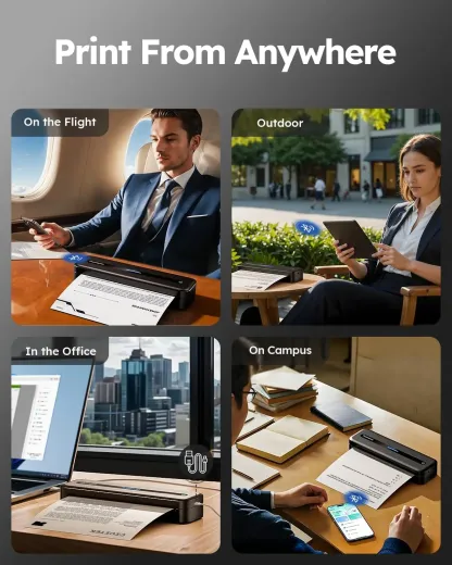 Impresora portátil Bluetooth Phomemo M08F sin tinta