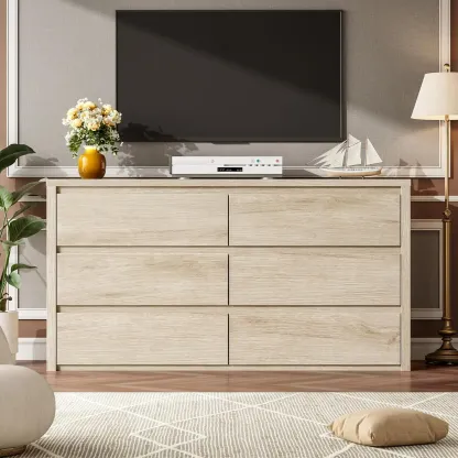 Cómoda Cajonera de Madera de 6 Cajones