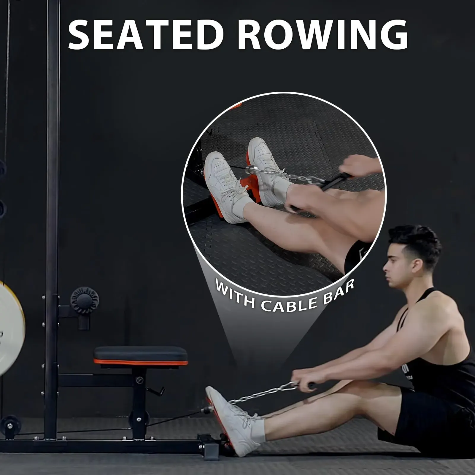 Equipo de fitness LAT Tower con sistema de poleas altas y bajas