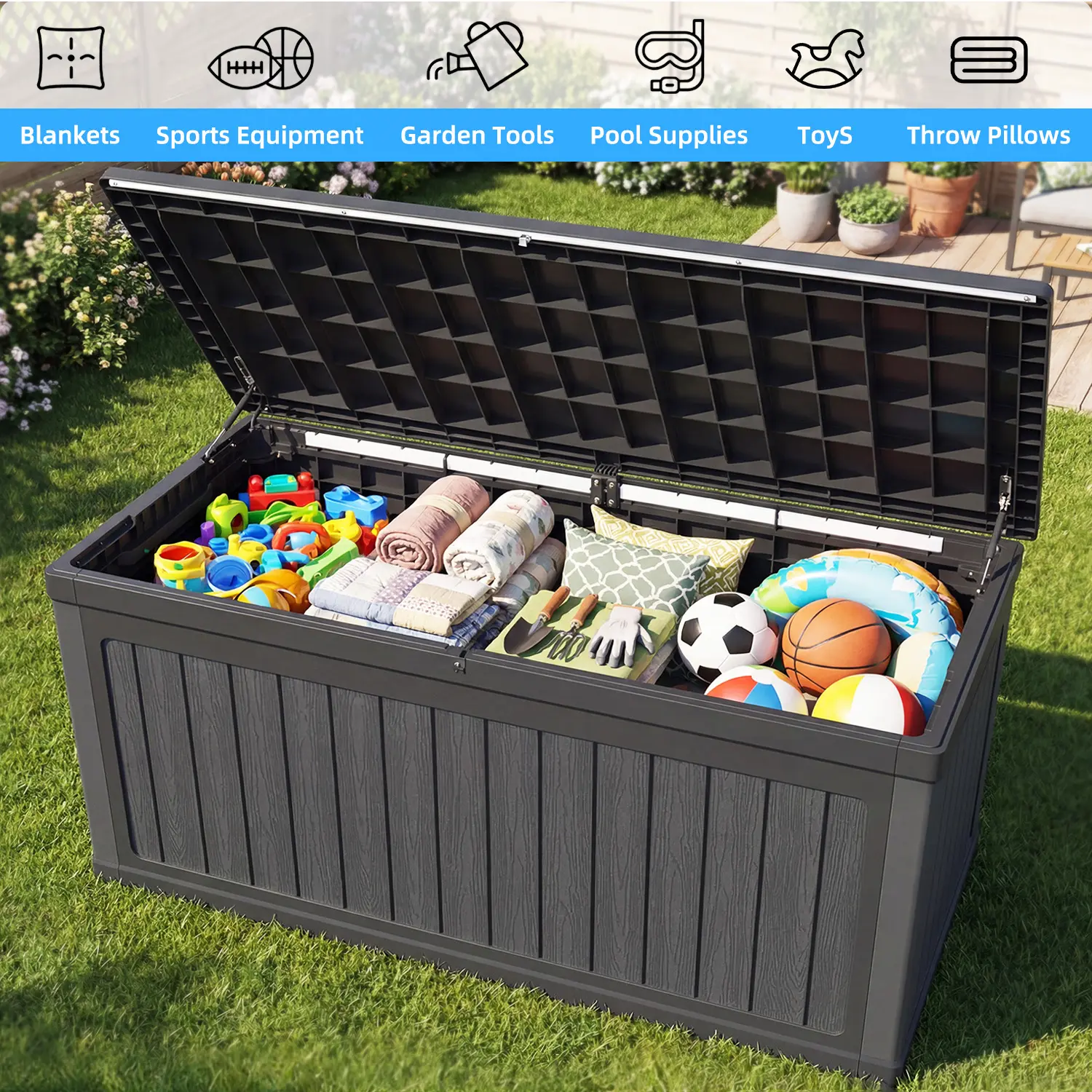 Caja de Almacenamiento Exterior de 1200 L