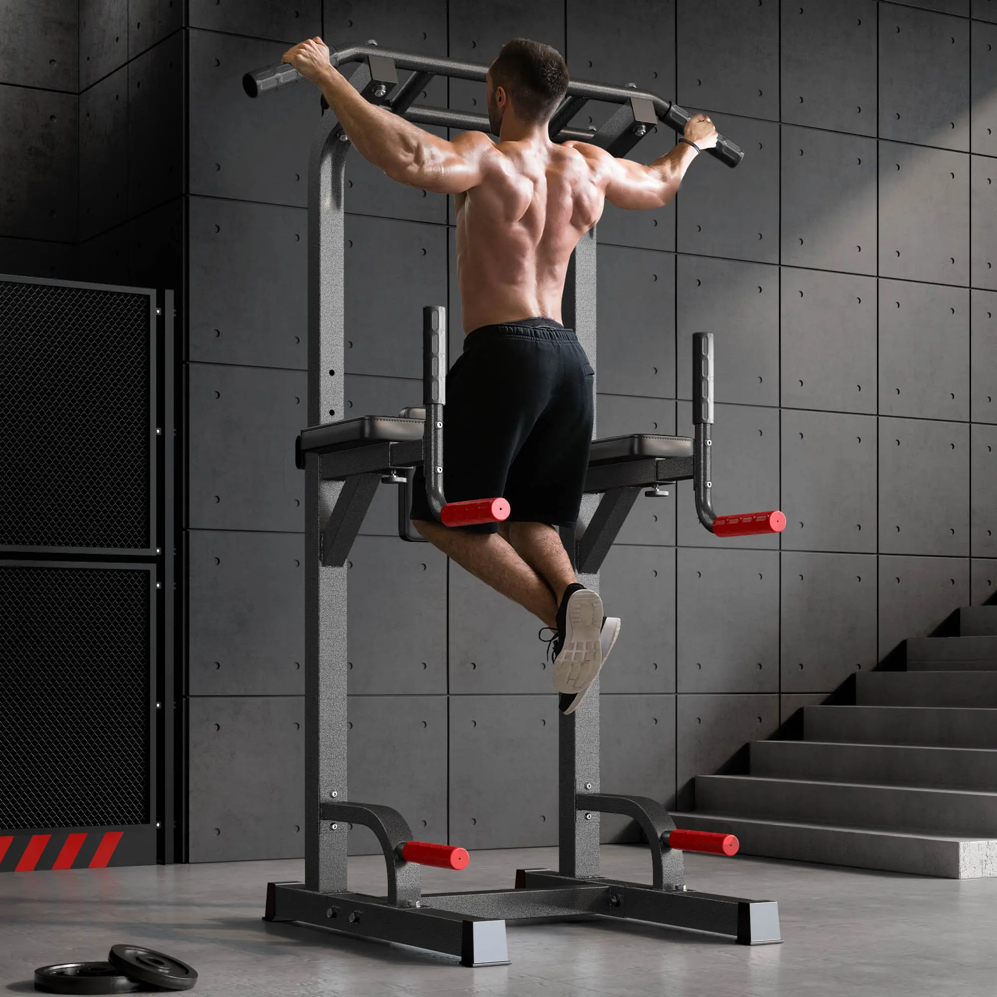 Torre de potencia ajustable «Beast Mode» (capacidad de 500 libras) – Gimnasio en casa