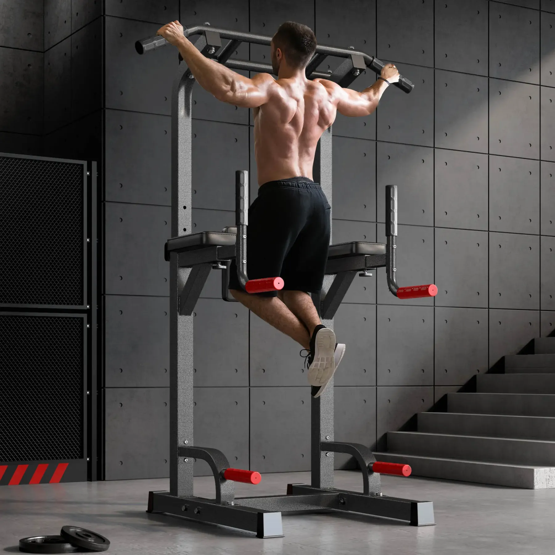 Torre de potencia ajustable «Beast Mode» (capacidad de 500 libras) – Gimnasio en casa