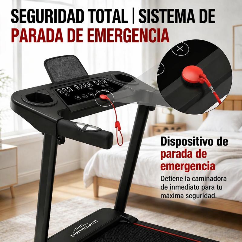 Cinta de Correr Northmarch Plegable Silenciosa | Gimnasio en Casa