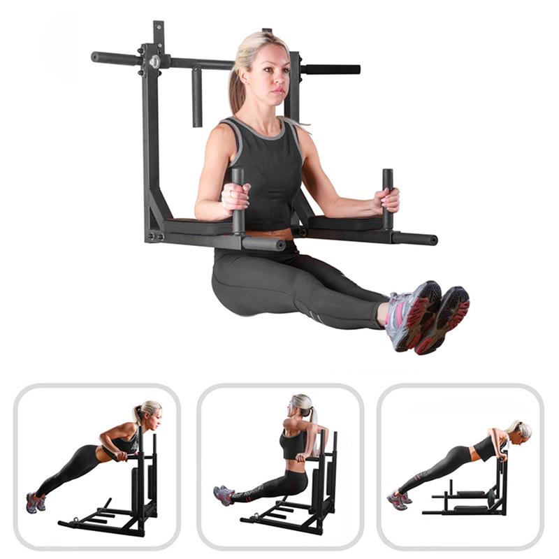 Barras Ejercicios 8 En1 Dominadas Pared Gym Multifuncional Soporta 200kg, Gimnasio en Casa, Fortalece Espalda Brazos y Mas, para Pared y Piso, Uso Rudo Fácil Instalación