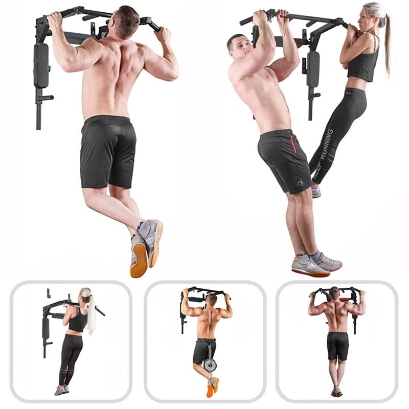 Barras Ejercicios 8 En1 Dominadas Pared Gym Multifuncional Soporta 200kg, Gimnasio en Casa, Fortalece Espalda Brazos y Mas, para Pared y Piso, Uso Rudo Fácil Instalación