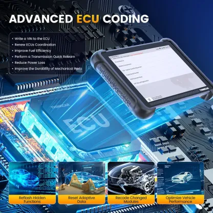 THINKCAR — Herramienta de escaneo OBD2 para automóviles con actualizaciones gratuitas de por vida; THINKSCAN 689BT — Herramienta de diagnóstico automotriz para todos los sistemas; Escáner OBD2 bidireccional con codificación de ECU, más de 35 servicios, FC