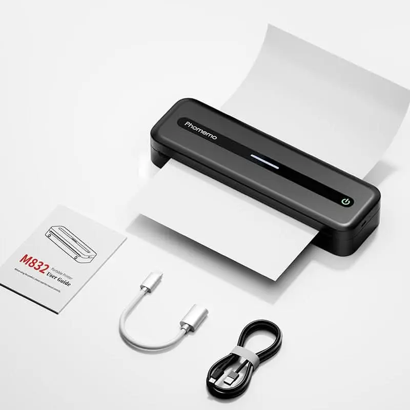 Impresora portátil Bluetooth Phomemo M08F sin tinta