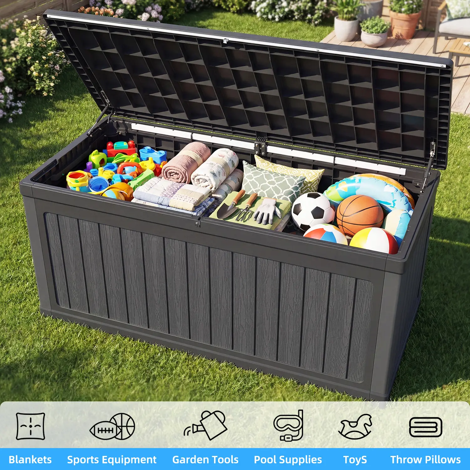 Caja de Almacenamiento Exterior de 1200 L