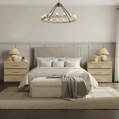Mesita de noche alta extragrande SICOTAS con 3 cajones de almacenamiento y tiradores dorados, mesa auxiliar moderna para el hogar/dormitorio, ideal para la mesita de noche o la habitación infantil. Requiere montaje. Mueble de interior impermeable.