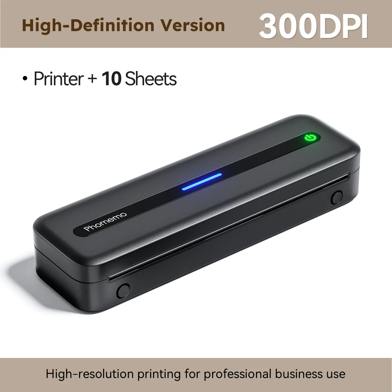 Impresora portátil Bluetooth Phomemo M08F sin tinta