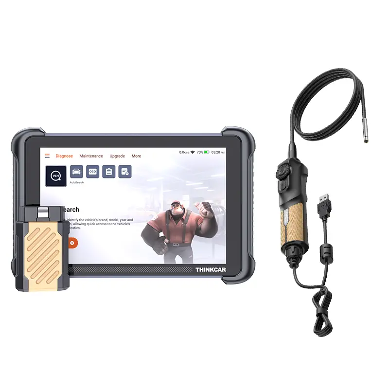 THINKCAR — Herramienta de escaneo OBD2 para automóviles con actualizaciones gratuitas de por vida; THINKSCAN 689BT — Herramienta de diagnóstico automotriz para todos los sistemas; Escáner OBD2 bidireccional con codificación de ECU, más de 35 servicios, FC