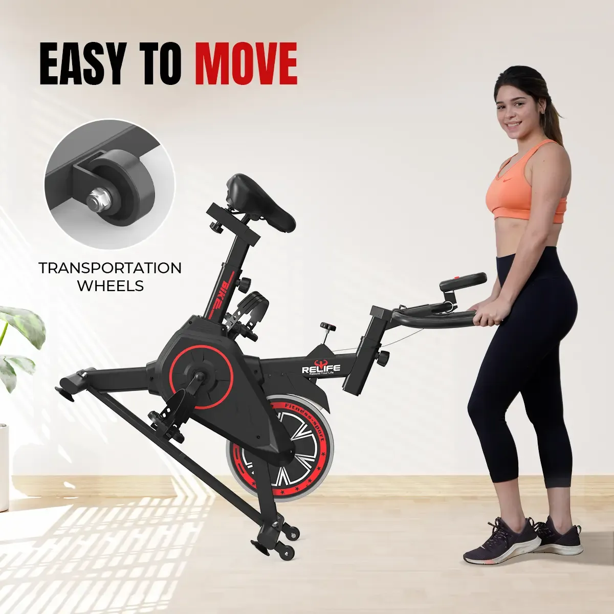 Bicicleta Estática Compacta para Ejercicio en Casa