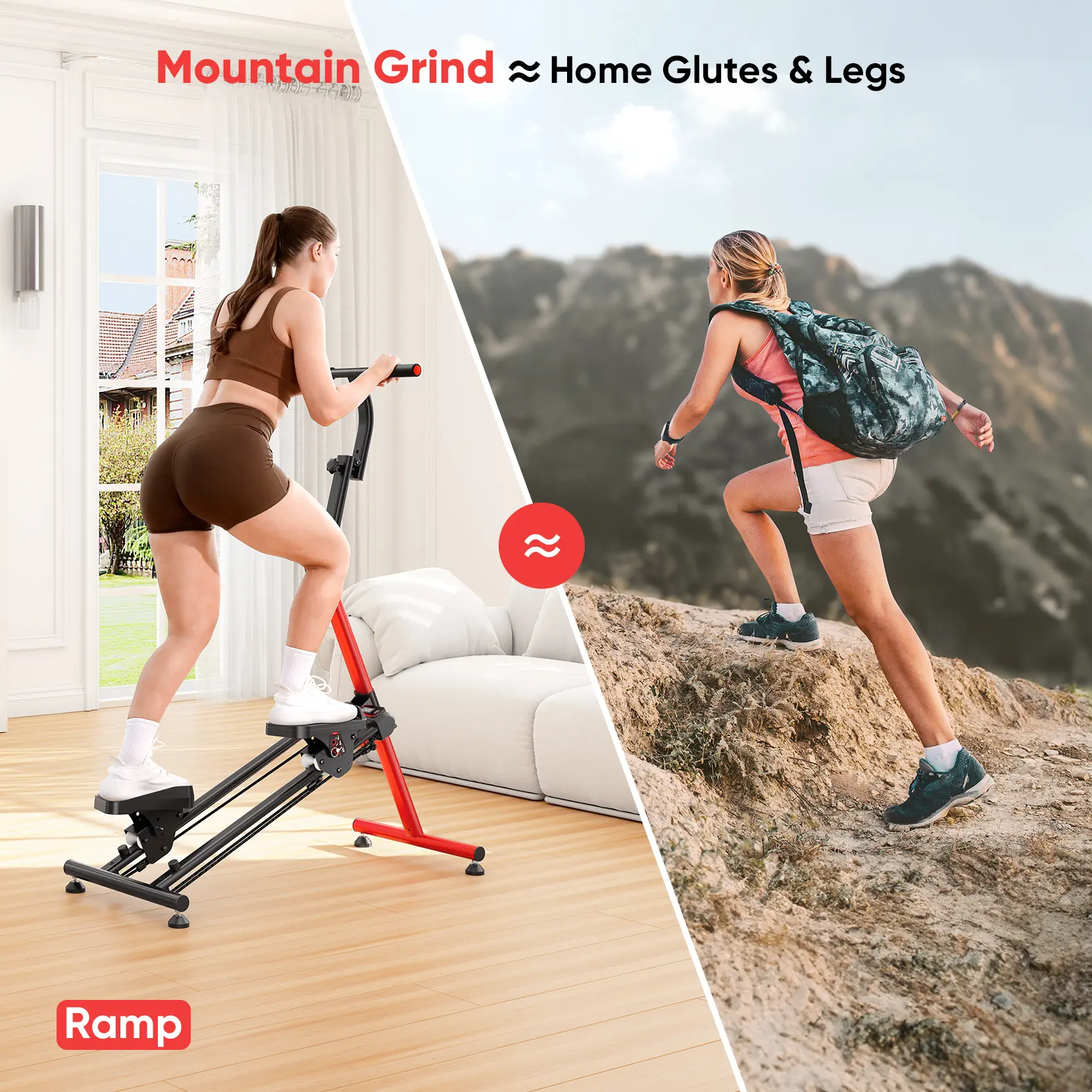 Escalera ajustable YOLEO con 3 modos de entrenamiento