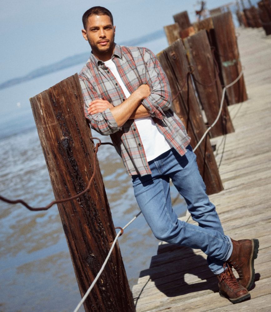Men's Scotch Plaid Flannel Shirt, Traditional Fit
