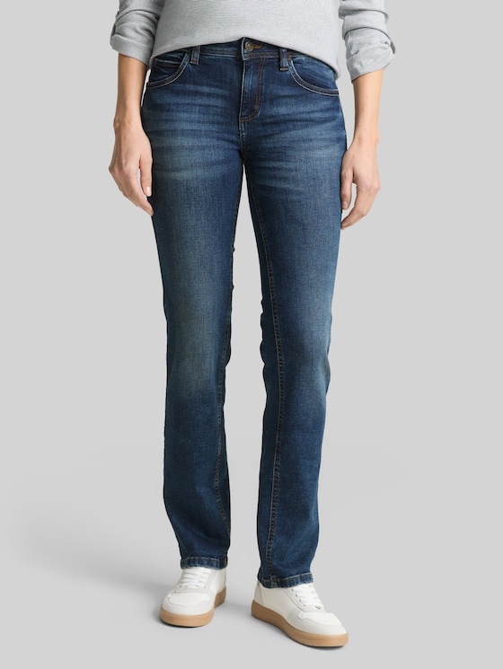TTALEXA STRAIGHT jeans - mid stone wash denim