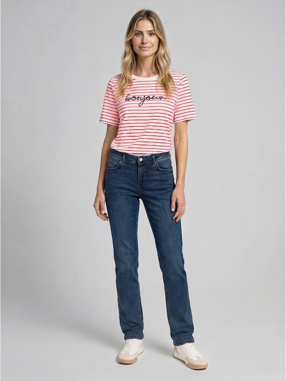 TTALEXA STRAIGHT jeans - dark stone wash denim