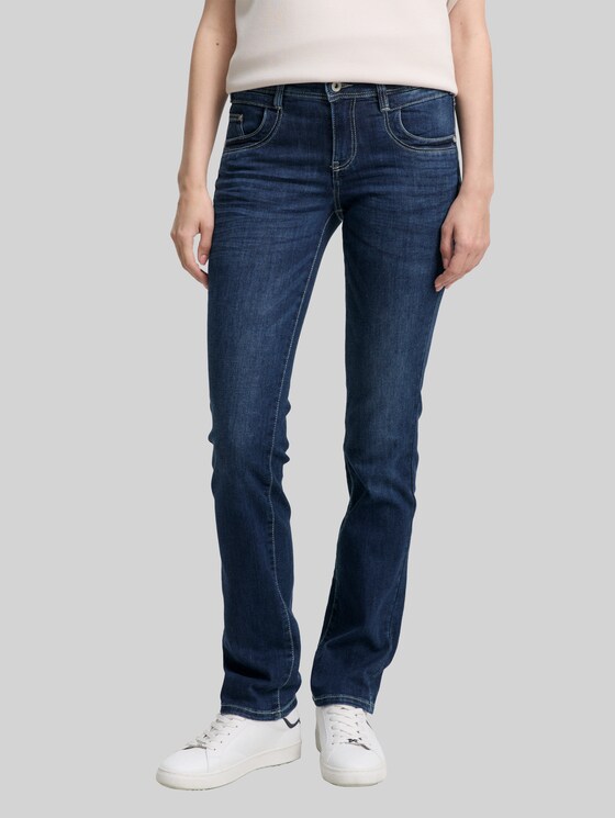 TTALEXA STRAIGHT jeans - dark stone wash denim