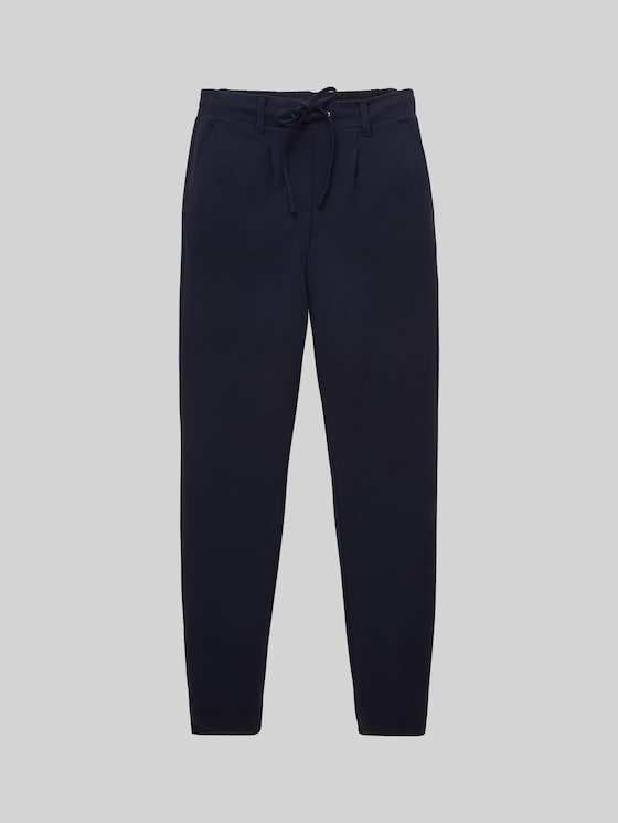 Casual material trousers - Real Navy Blue