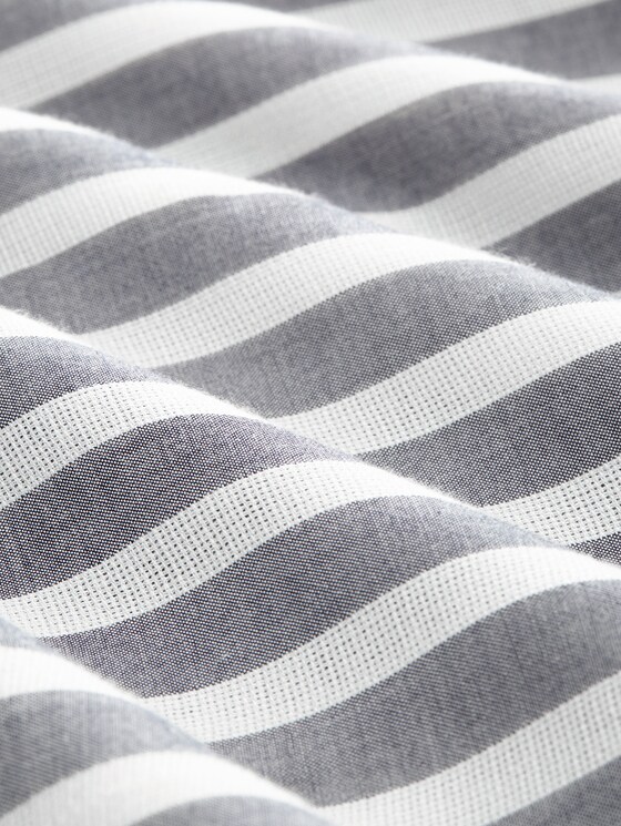 Striped blouse with pockets - offwhite navy vertical stripe