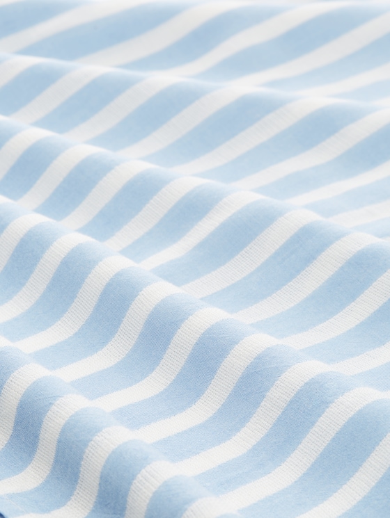 Striped blouse - offwhite blue vertical stripe