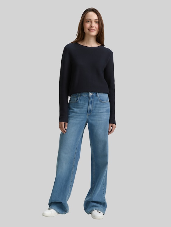 Cotton knitted jumper - Lunar Eclipse