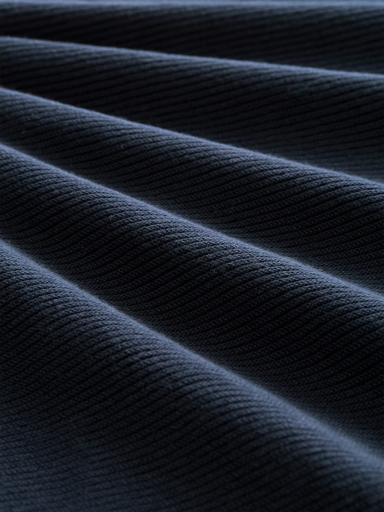 Cotton knitted jumper - midnight navy blue