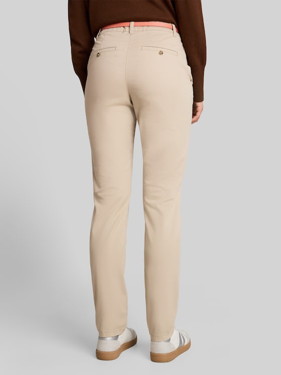 Chinos with belt - Gravel Beige