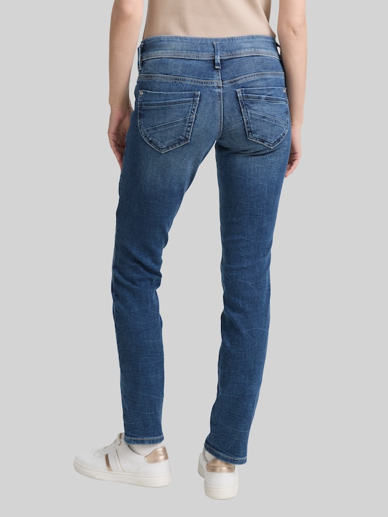 TTALEXA slim jeans - random bleached blue denim