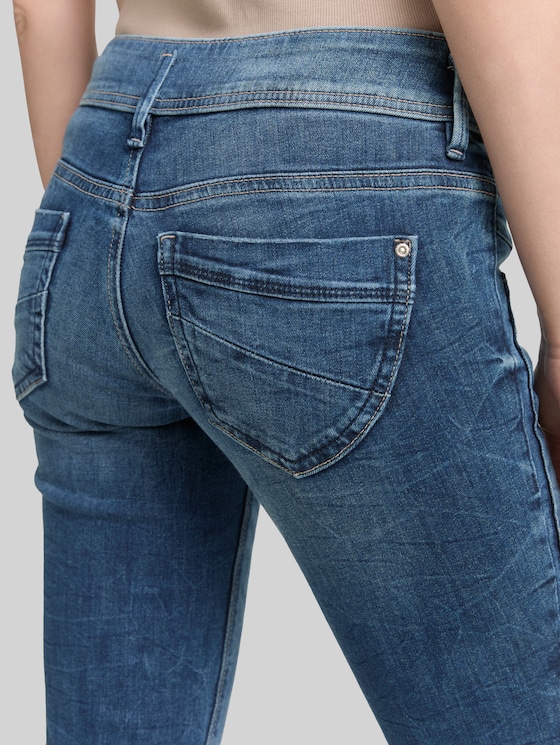 TTALEXA slim jeans - random bleached blue denim
