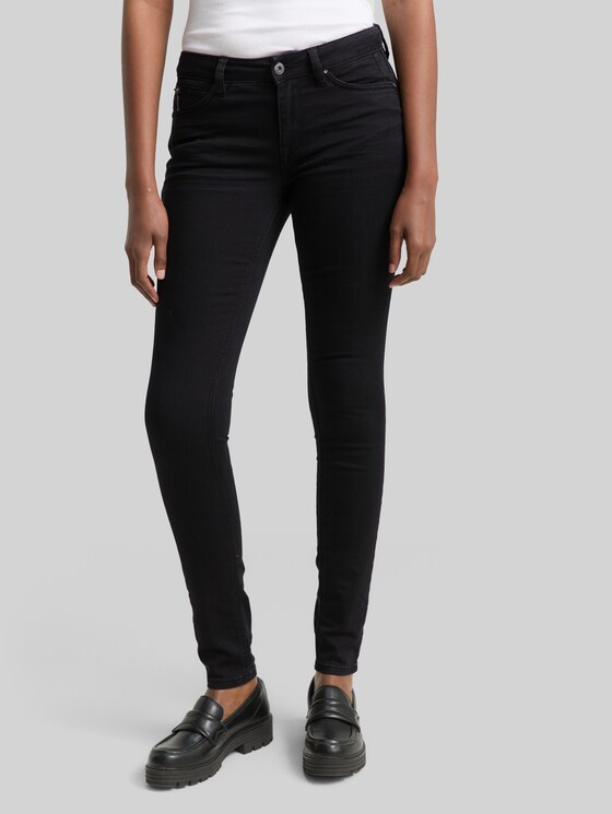 TTJONA EXTRA SKINNY jeans - clean dark stone black denim