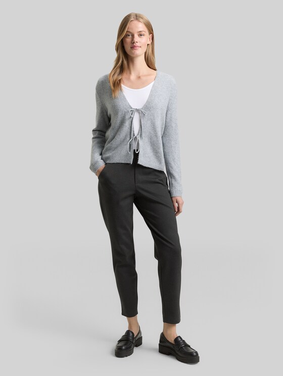 Relaxed-fit trousers with an elastic waistband - Shale Grey Melange