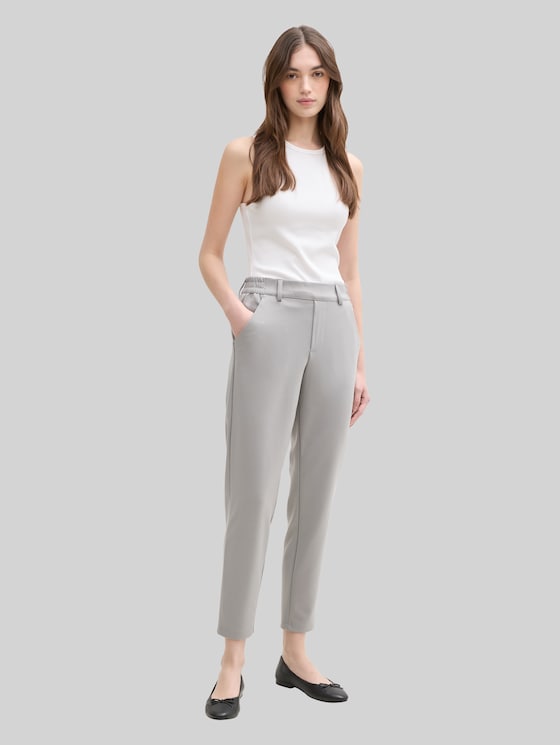 Relaxed-fit trousers with an elastic waistband - grey fog