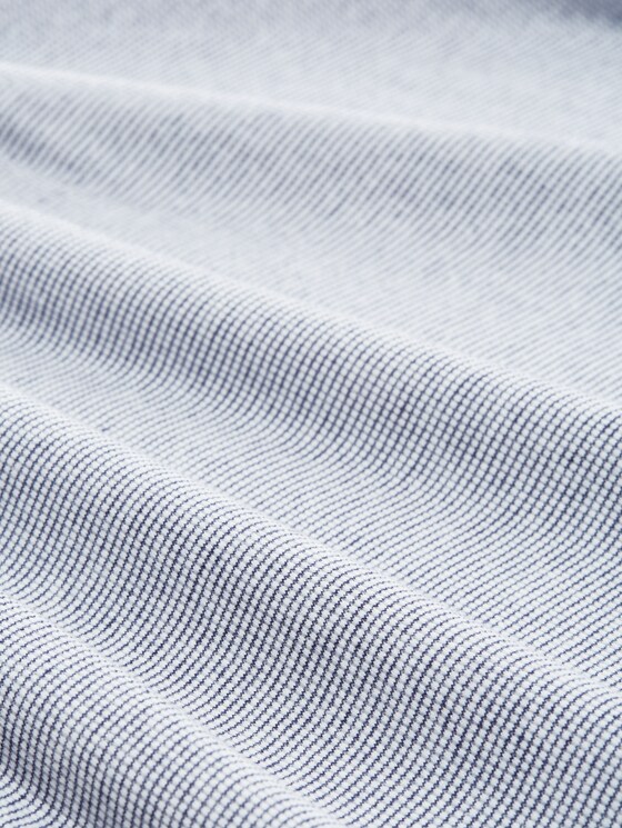 Striped t-shirt with organic cotton - offwhite navy small stripe