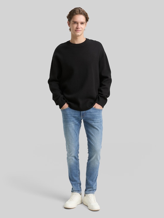 TTCULVER SKINNY jeans - Used Light Stone Blue Denim