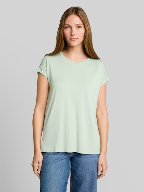 Loose-fit T-shirt - light matcha green