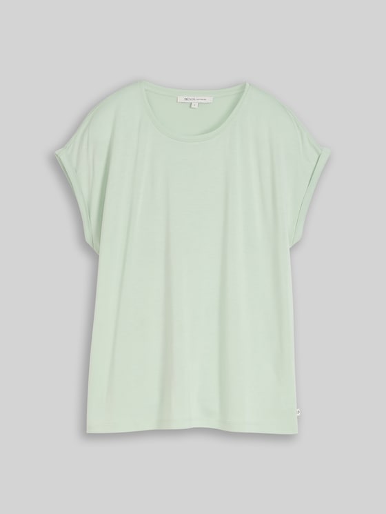 Loose-fit T-shirt - light matcha green