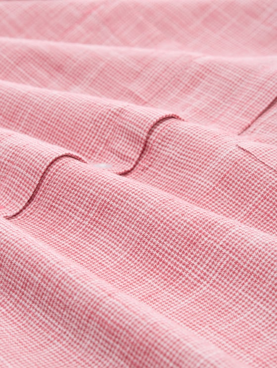 Blouse with breast pockets - Berry Red