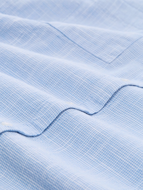 Blouse with breast pockets - dreamy blue