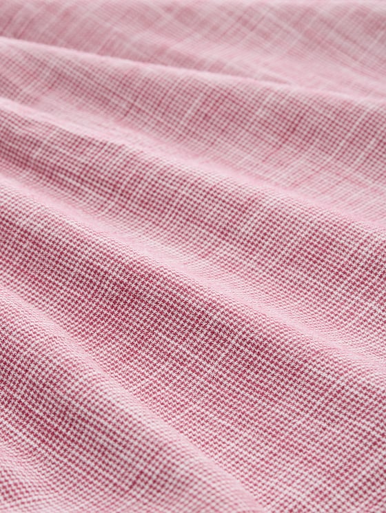 Blouse with breast pockets - dark pink