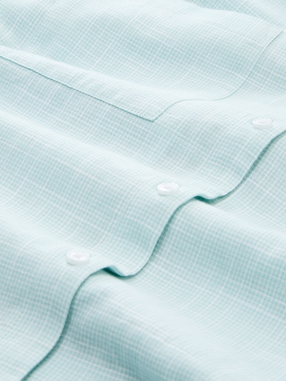 Blouse with breast pockets - new blue haze
