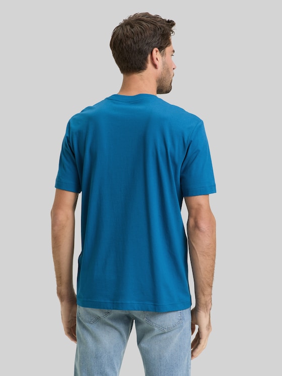 T-shirt with logo print - blue petrol