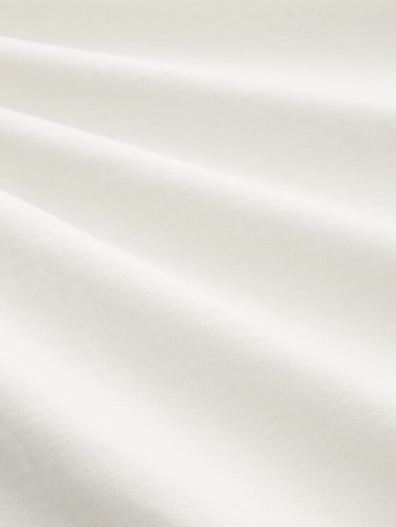 Cotton 3/4-sleeve top - Whisper White