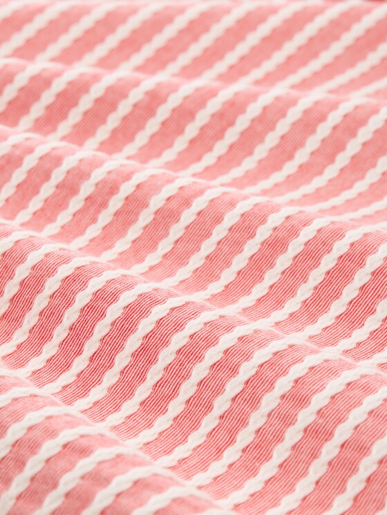 Striped sweatshirt - red white structure stripe