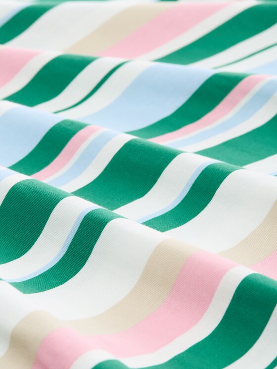 T-shirt with knot detail - multicolor stripe
