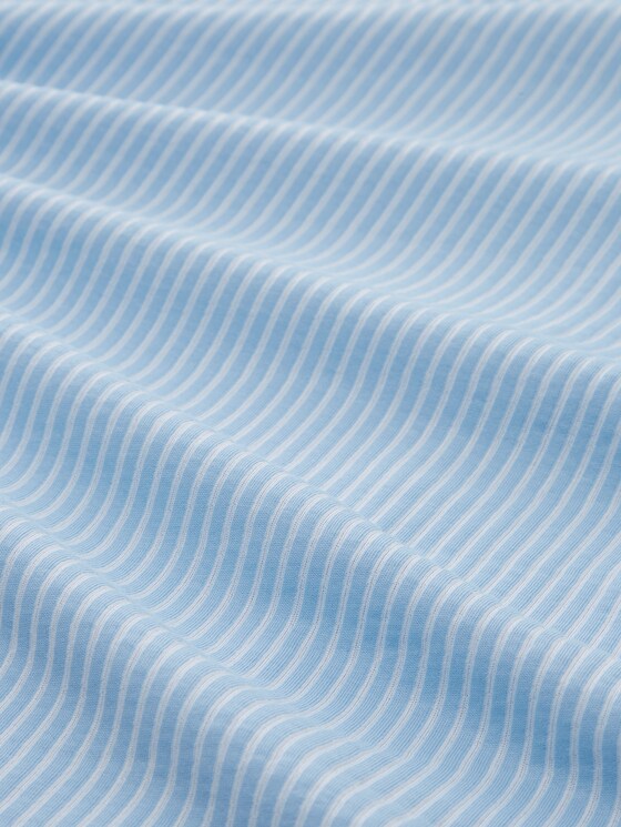 Striped blouse - blue white thin stripe