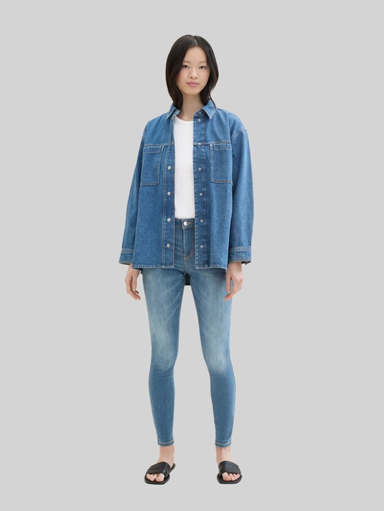 3 Sizes in 1 - TTNELA Extra Skinny Jeans - Used Light Stone Blue Denim