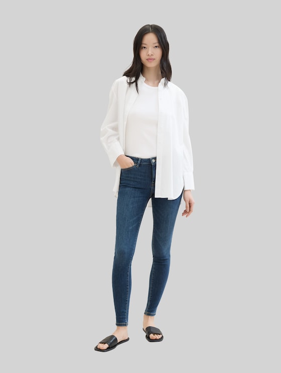 3 Sizes in 1 - TTNELA Extra Skinny Jeans - Used Mid Stone Blue Denim