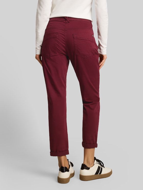 Tapered relaxed-fit trousers - Preppy Plum
