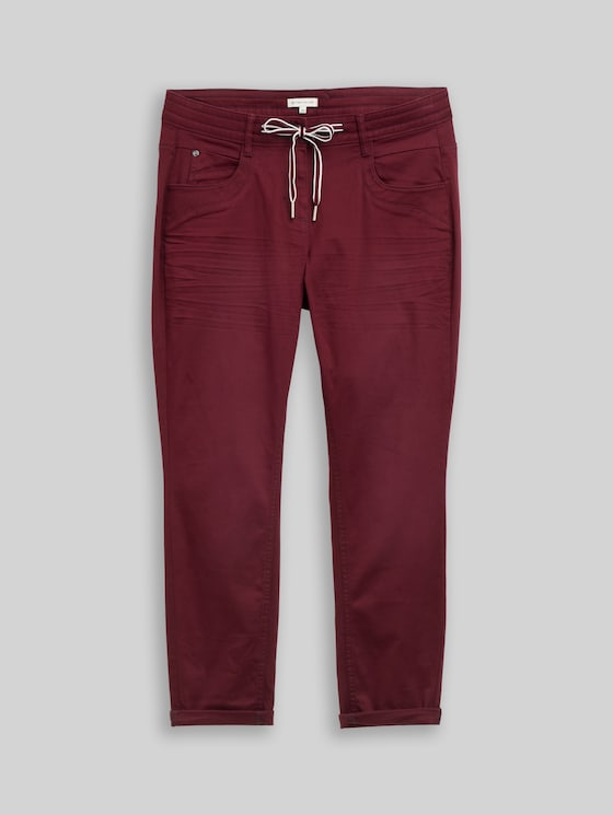 Tapered relaxed-fit trousers - Preppy Plum