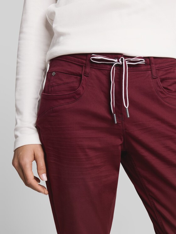 Tapered relaxed-fit trousers - Preppy Plum